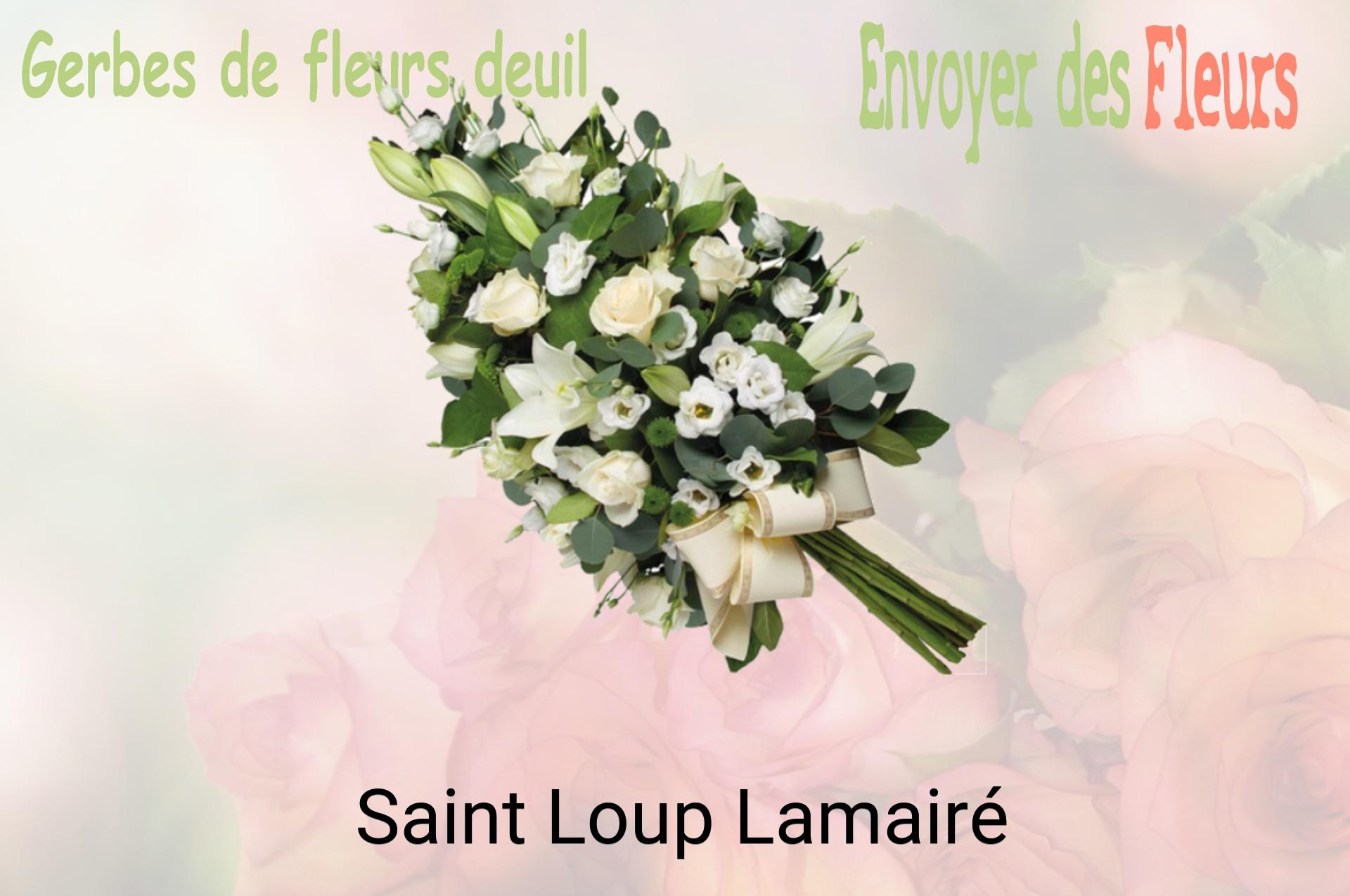 Gerbe de fleurs de deuil livrée à Saint-Loup-Lamairé